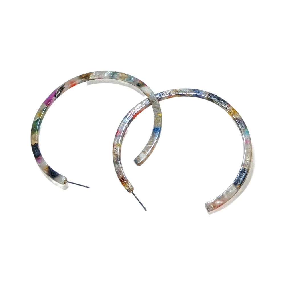 🙋 10/$20. Multicolor Oversized Hoop Earrings